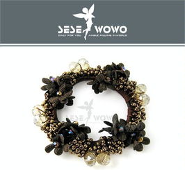 飄香薔薇水晶發圈頭花TSZ批發促銷指南 廠家直供，價格實惠，美發飾品市場銷售全解析